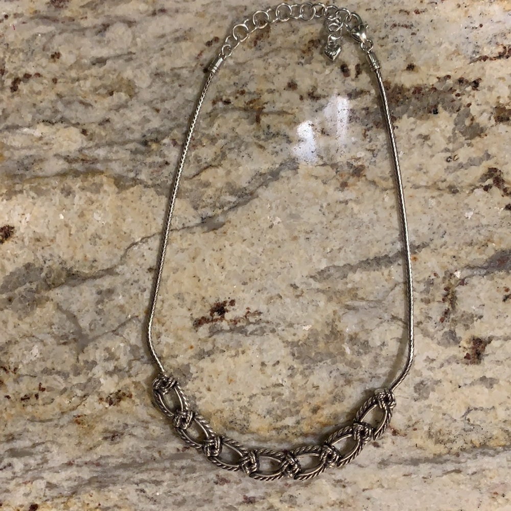 Brighton Interlocking Silver Necklace (Reversible) - image 4